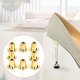 thumbnail image 4 of 8 Uds cubierta protectora de tacón alto tapón de Metal de 15mm accesorios para zapatos DIY redondo dorado, 4 of 8