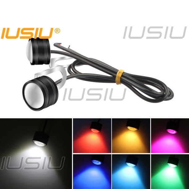Espejo Estroboscópica IUSIU Eagle eyes luz de señal de giro Marcha Diurna lámpara de Matrícula Motocicleta Scooter Accesorios Bombilla Ojo Águila Luces LED 3SMD DRL