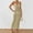 Khaki, variant on SMihono Women’s Crochet Hollow Out Maxi Dress Sexy Slim Fit Beach Vacation Spaghetti Strap Swimsuit Wrap Cover Ups Green L