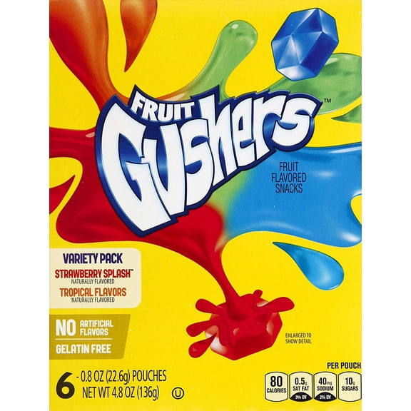 Betty Crocker Fruit Gushers Variety Pack (Pack of 14)