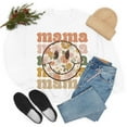 thumbnail image 5 of Retro Happy Mama Sweatshirt Vintage Floral Mom Shirt Gift for Her Female Small, 5 of 7
