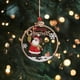 thumbnail image 2 of Adornos colgantes navideños Colgante navideño Placa de madera Etiqueta colgante Creativa Alce Papá Noel, 2 of 9