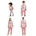 thumbnail image 6 of Matching Family Pajamas Sets/2PCS Pajama Christmas PJ's Holiday Nightwear with Long Pants/Button Jumpsuit Sleepwear, 6 of 9
