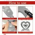 thumbnail image 6 of PMU Valentine's Day Heart Shaped Standing Open Heart Mylar Balloon18 Inch, Silver Pkg/10, 6 of 7