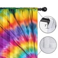 thumbnail image 4 of Blackout Kids Curtains,Green and Yellow Tie Dye Pattern Children's Insulated Curtains Set Of 2,Bedroom Essentials,Toddler Room Decor 42"x84", 4 of 5