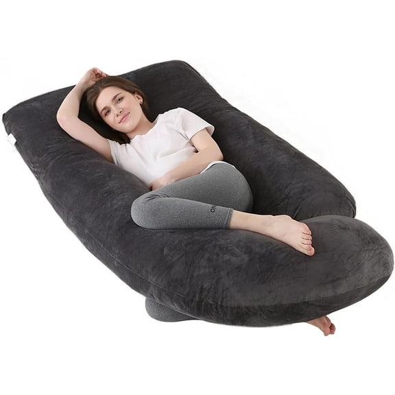 Full body pillow, suitable for sleep cooling, U-shaped pillow, with detachable and washable features