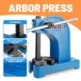 thumbnail image 7 of Blue Workshop Press, Cast Iron Press Machine, Arbor Press, 1T Reliable, Cast Iron, 5.5in Work Height, for Precision, Punch Holes, Engraving, 7 of 7