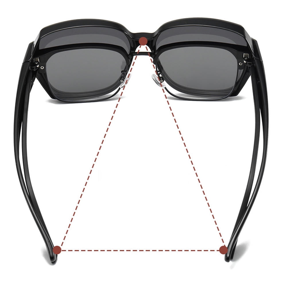 Glasses Square Shades Polarized Fit Over Glasses Sunglasses  display picture 2
