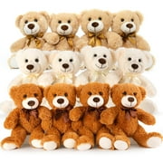MorisMos 12 Packs Teddy Bears 14'' Bulk Stuffed Animals Plush Bear