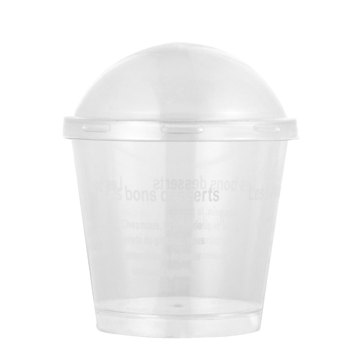 50 Sets Disposable Muffine Cup With Lid Spoon Tiramisu Cup Fruit