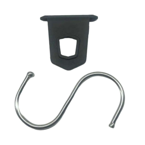 Ganchos universales para caravanas, toldos, luces de fiesta y camping. Negro