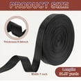 thumbnail image 2 of Correa de cinta de nailon, 20 yardas x 1" correa de polipropileno plana para reparar manualidades (negro), 2 of 7