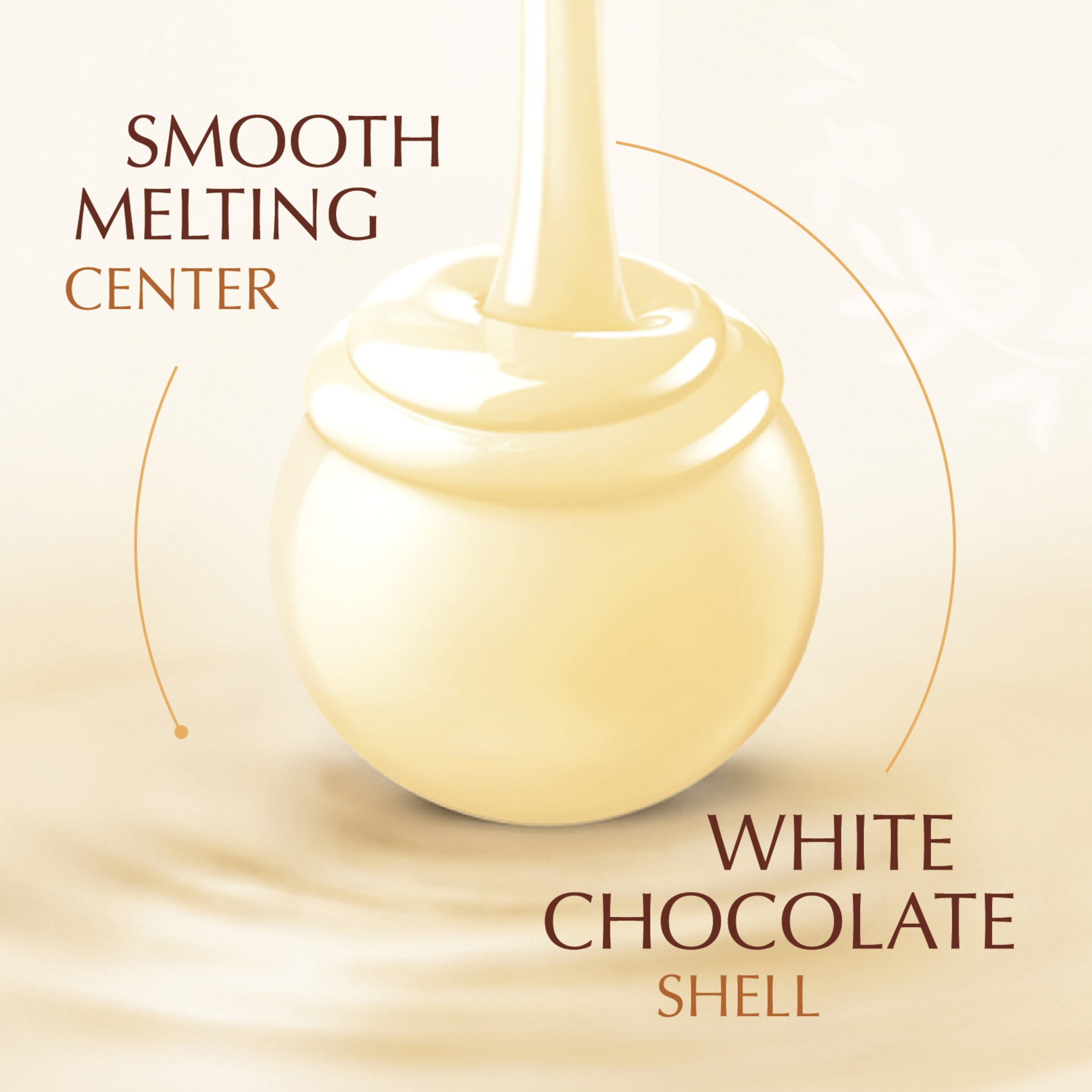 Lindt LINDOR White Chocolate Candy Truffles, 2.1 oz. Bag