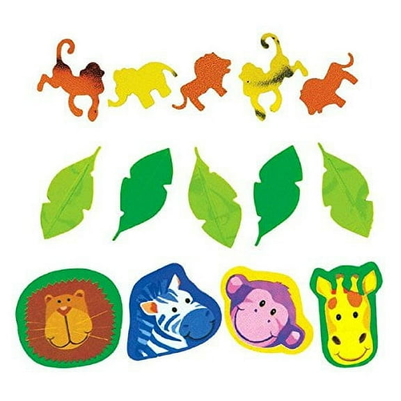 Jungle Animals Confetti Value Pack (3 types)