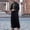 Black, variant on SIYUDAN Kaftan for Men Casual Long Sleeve Mens Thobe Embroidered Stand Collar Muslim Thobe White Robe