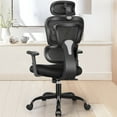 thumbnail image 6 of CoolHut Ergonomic Office Chair Desk Chair High Back Computer Chair with Lumbar Support, High-Sponge Cushion Home Office Chair, 300lbs, Black, 6 of 13