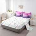 thumbnail image 5 of Castle Fairy Bling Glitter Print Twin Bedding Sets,Dreamy Princess Bedding Comforter Set, 5 of 8