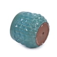 thumbnail image 6 of Set of 3 Diamond Ceramic Planters, 14.18 Inch Blue Modern Pots with Drainage Hole for Indoor Outdoor, Patio, Garden, Living Room, Windowsill, 6 of 9