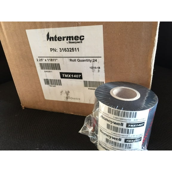 PACK OF 12! Intermec HONEYWELL TMX1407 WAX RIBBONS 2.5" X 11811'   31632511