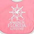 thumbnail image 4 of Inktastic Someone in Florida Loves Me Boys or Girls Baby Bib, 4 of 4