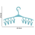 thumbnail image 4 of Injueey Percha de plástico para ropa, percha para abrigos, almacenamiento de ropa, percha de secado con 8 Clips Almacenamiento y organización del hogar Injueey HA022750-00, 4 of 6