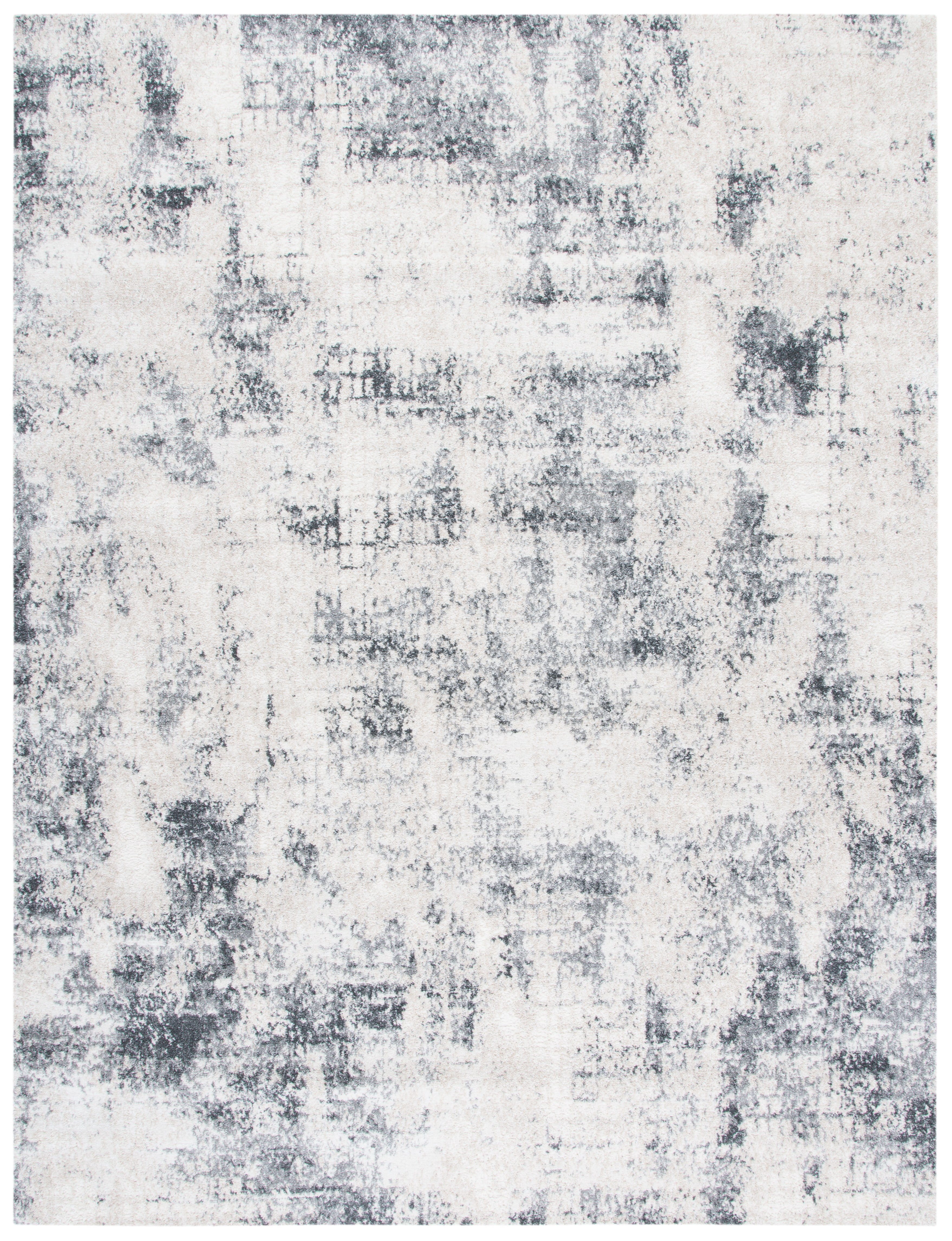 SAFAVIEH Aston Georgiana Abstract Area Rug, Ivory/Gray, 9' x 12'