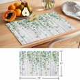 thumbnail image 6 of Eucalyptus Leaves Placemats Set of 4, Watercolor Green Leaf Wood Grain Non-Slip Place Mats Washable Table Mats for Kitchen Dining Table Decorations Indoor/Outdoor, 6 of 9