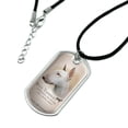 thumbnail image 2 of Bull Terrier Dog Breed Military Dog Tag Pendant Necklace with Cord, 2 of 5