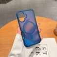 thumbnail image 2 of Dteck Strong Magnetic for iPhone 16 Case, Compatible with MagSafe, Military-Grade Protection Translucent Matte Rugged Case for iPhone 16,Darkblue, 2 of 6