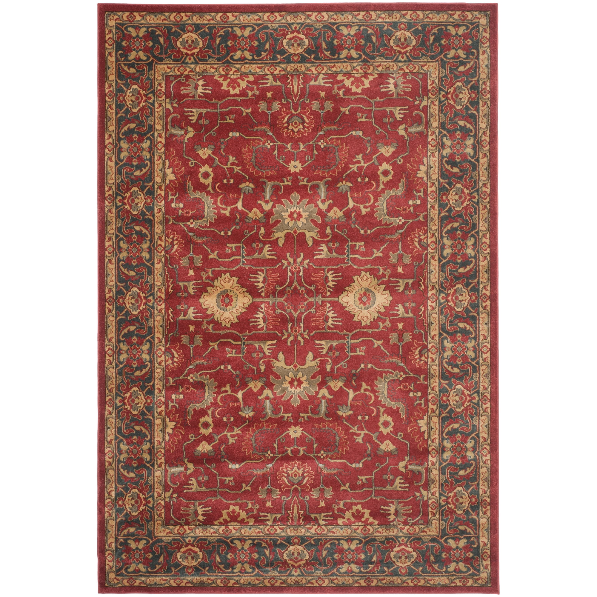 SAFAVIEH Mahal Bentley Oriental Area Rug, Red/Navy, 6'7" x 9'2"