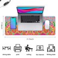thumbnail image 5 of Long Mouse Pads for Desk,Colorful Pioneer Flower Pattern Desk Mats on Top Of Desks, Desk Mouse Pad Extra Large with 3mm Non-Slip Base and Stitched Edge for Gaming,Office,Work,Home 31.5"x11.8", 5 of 6