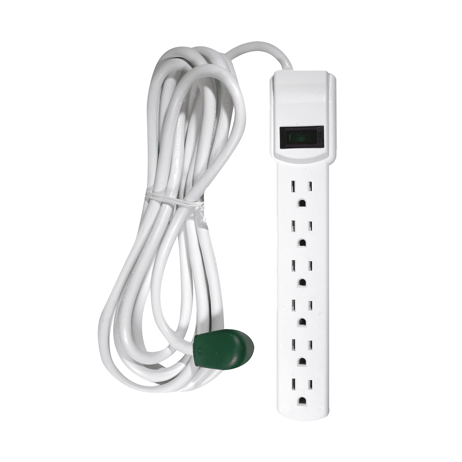 GoGreen Power GG-16103MS 6 Outlet Surge Protector w/ 2.5' Cord