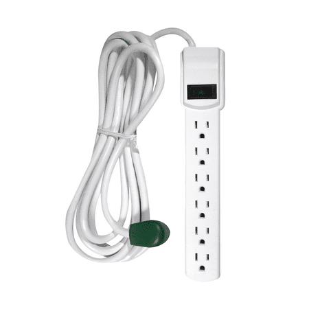 GoGreen Power 16103M-12 6-Outlet Surge Protector, 12' Cord,