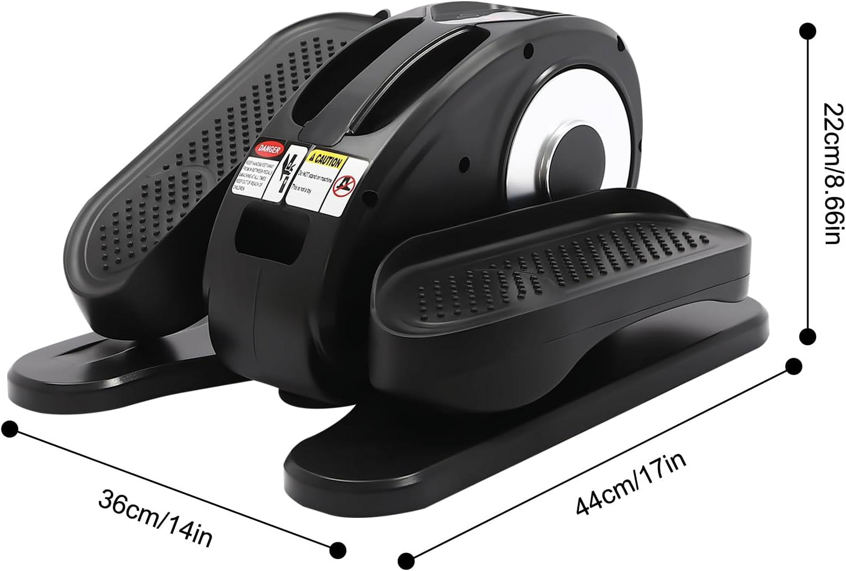 50W Under Desk Elliptical Machine Five-Speed Regulation Electric Seated Foot Pedal Exerciser Mini Elliptical Machines for Seniors Leg Exerciser with Remote Control, LED Screen for Home Office
