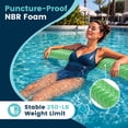 thumbnail image 6 of EDX （2 pack）46 x 5.5 in Swimming Pool Noodle, Heavy Duty NBR Foam Swim Stick with Vinyl Dipped Surface, 250 LBS Support, Wave Design Non-Slip Floating Aid for Pool Beach Lake Ocean, 6 of 7