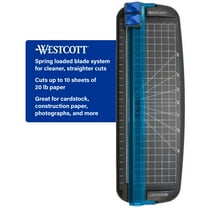 Westcott KleenEarth 12" Recycled Plastic Paper Trimmer for Home, School & Office, Black