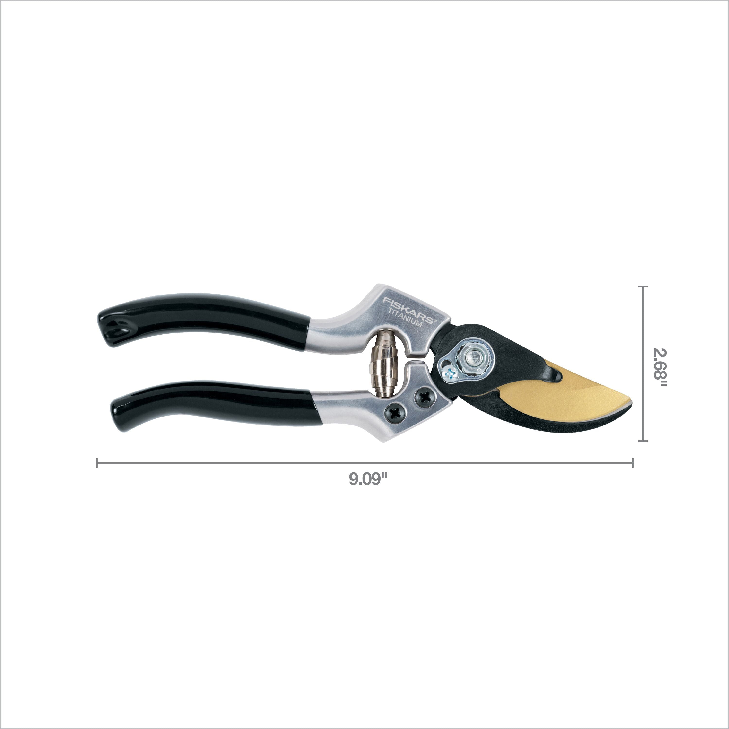 Fiskars 1 in. Titanium Coated Steel Blade Bypass Hand Pruner