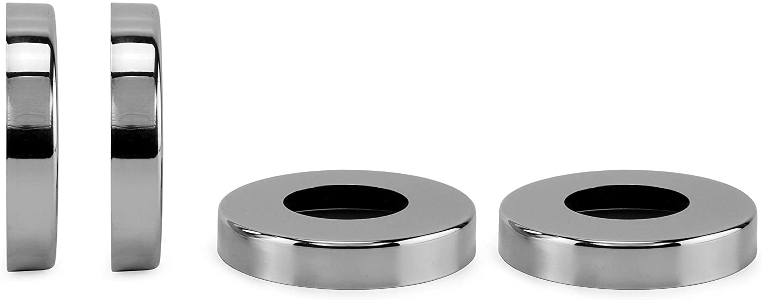 Pool Ladder Escutcheon Plates (4Pack, Stainless Steel); for Swimming