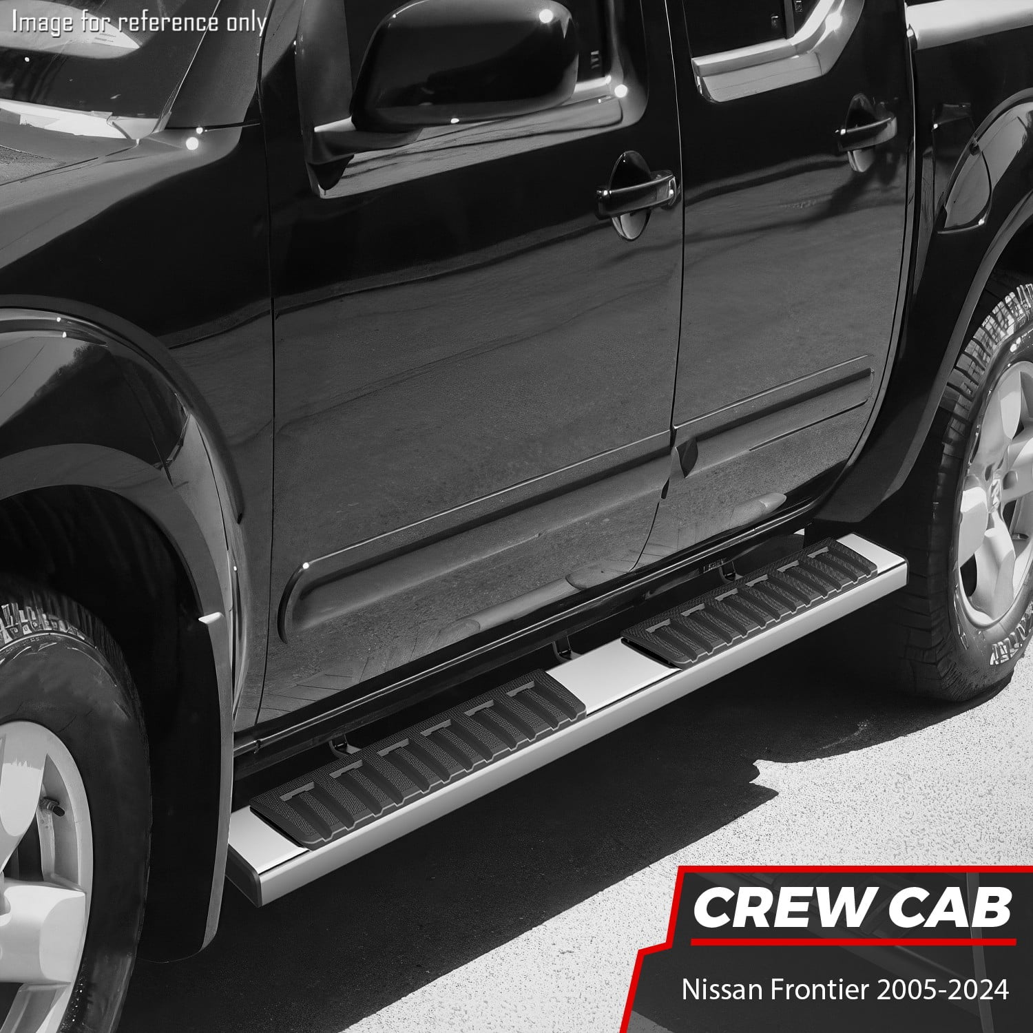 DNA Motoring for 05-24 Nissan Frontier Crew Cab 6" Side Step Nerf Bars Running Boards