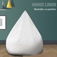 thumbnail image 3 of Inteprter Bean Bag Funda para silla Dormitorio Hotel Sofá Liner Protector Extraíble Beanbag Hogar Funda decorativa de color sólido Conjuntos de muebles de sala de estar 100x120cm, 3 of 6