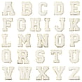 thumbnail image 1 of Uxcell 26 Paquete de Parches de Letras de Chenilla, Parches de Chenilla Autoadhesivos A-Z, Stickers de Parches Bordados para DIY Ropa de Tela, Zapatos, Bolsas, Blanco, 1 of 6