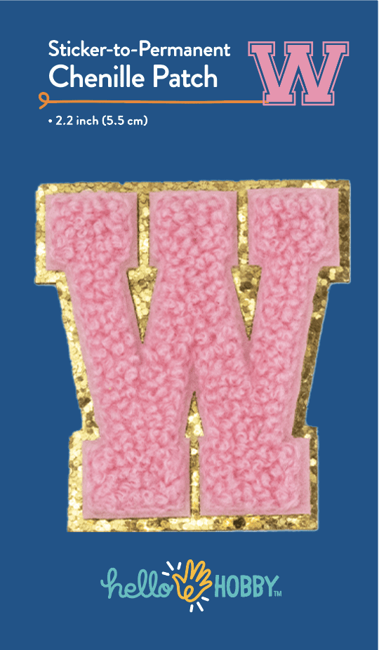 (6 pack) Hello Hobby Chenille W Pink Patch