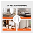 thumbnail image 4 of Acrylic End Table 2 Pcs, Clear C-Shaped Side Tables, Lucite Accent Tables for Living Room, Bedroom, Modern Small Couch Table for Drink, Snack, U-Shape Design, 4 of 7