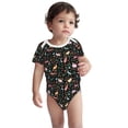 thumbnail image 2 of Yiaed Cute Rabbit And Flower Print Infant Climbing Short Sleeve Onesie One-Piece Baby Bodysuit Clothes 0-12 Months -2 Years, 2 of 6
