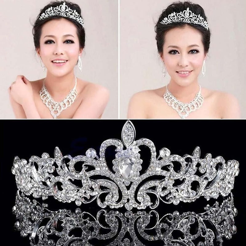 Details about Princess Bridal Diamante Rhinestone Crown Hair Veil Tiara Wedding Prom Headband Details about Princess Bridal Diamante Rhinestone Crown Hair Veil Tiara Wedding Prom Headband