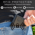 thumbnail image 5 of Stealth Mode Leather Trifold RFID Wallet For Men With Flip Out ID Holder (Black), 5 of 11