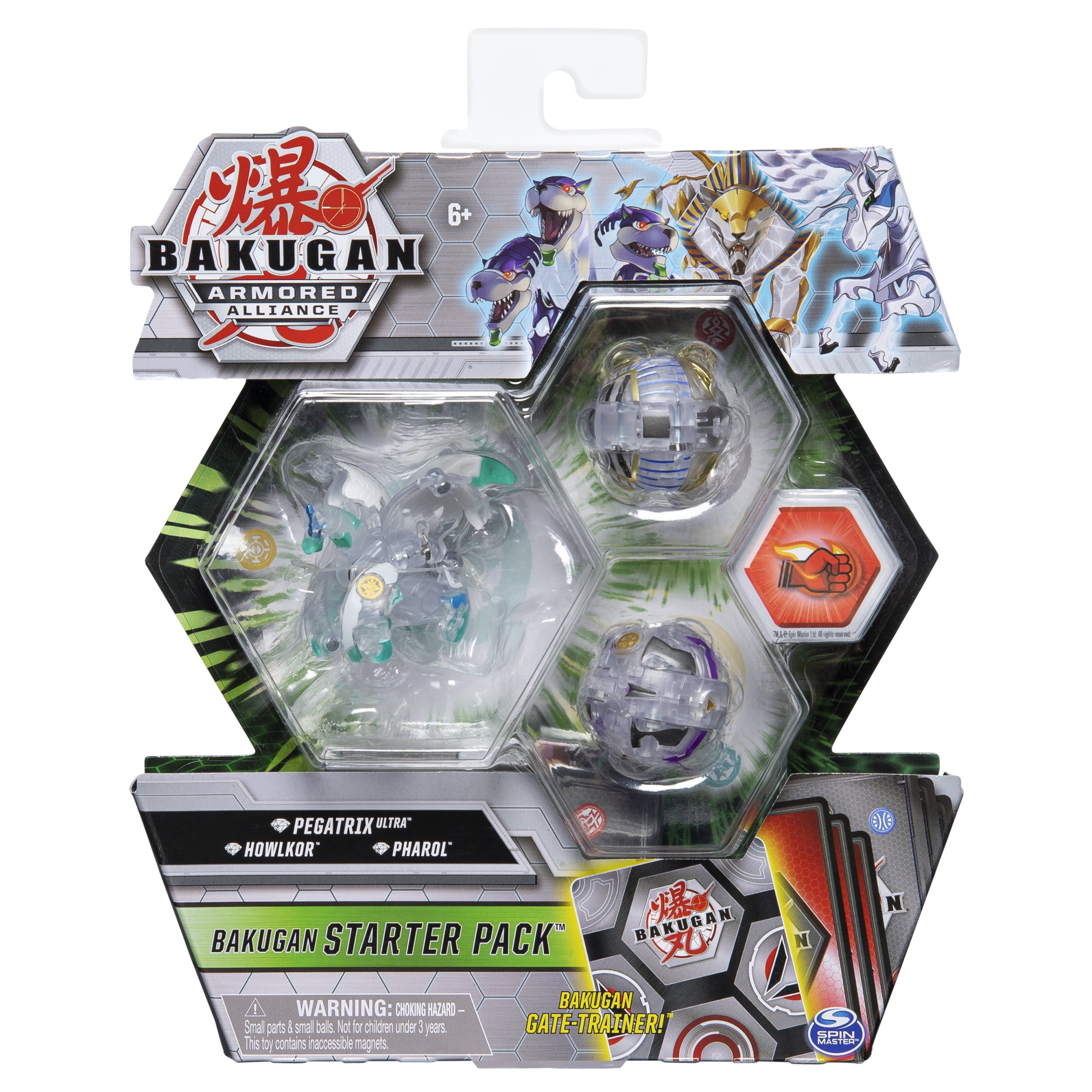 Bakugan Armored Alliance Starter Pack Diamond Pegatrix Howlkor PHAROL Spin for sale online