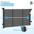thumbnail image 3 of Baby Proof Me Retractable Baby Gate, Extra Wide Mesh Child Safety Gate, 34" Tall x 71" Wide, Black, 3 of 11