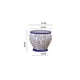 thumbnail image 2 of Maceta grande de cerámica for el hogar, de porcelana azul y blanca, for decoración de suelo, for uso interior y exterior., 2 of 5