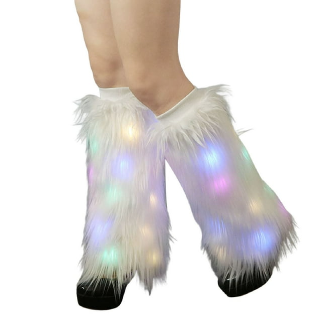 Women's Fluffy Leg Warmers Winter Fluffy Leg Warmers Soft